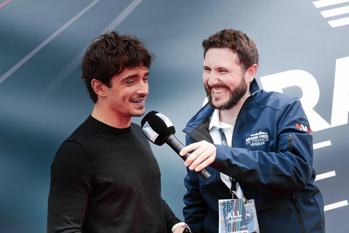 Interview de Charles Leclerc au Grand Prix de France Historique 2025